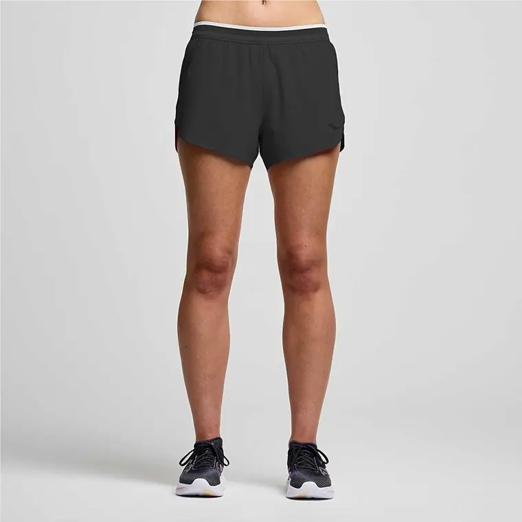 Snabb frakt Saucony Kinvara 3" Short Women Black