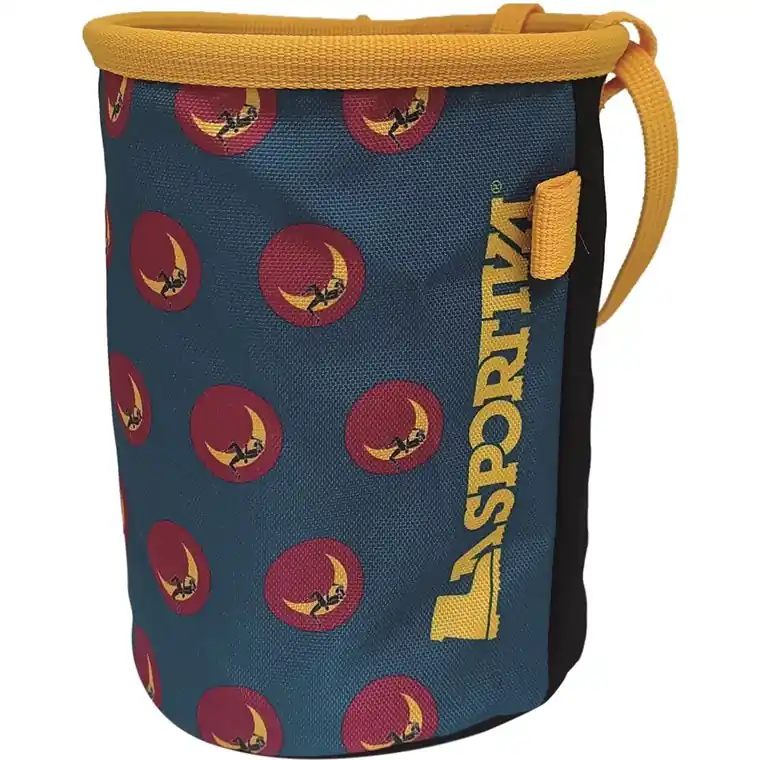 La Sportiva Climbing On The Moon Chalk Bag Turchese/Giallo Nyhet