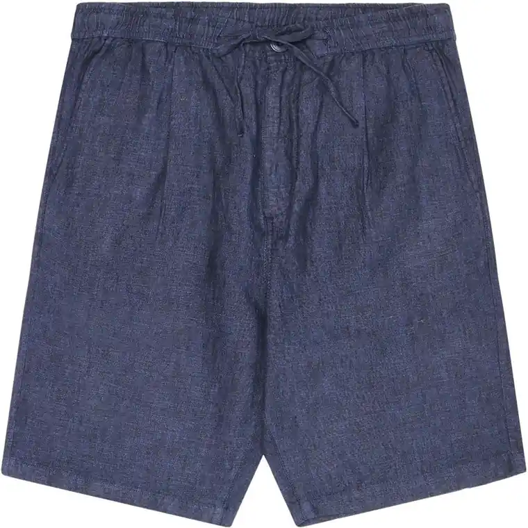 KnowledgeCotton Apparel Fig Loose Linen Shorts Total Eclipse Billig