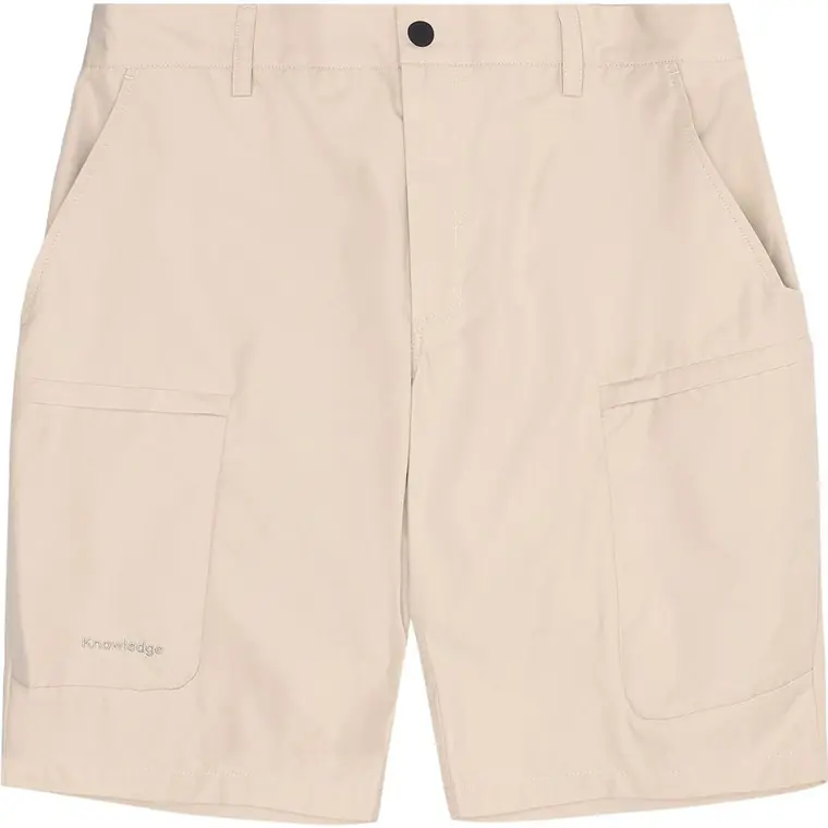 KnowledgeCotton Apparel Vent Canvas 200 Classic Shorts Light Feather Gray Bästa pris