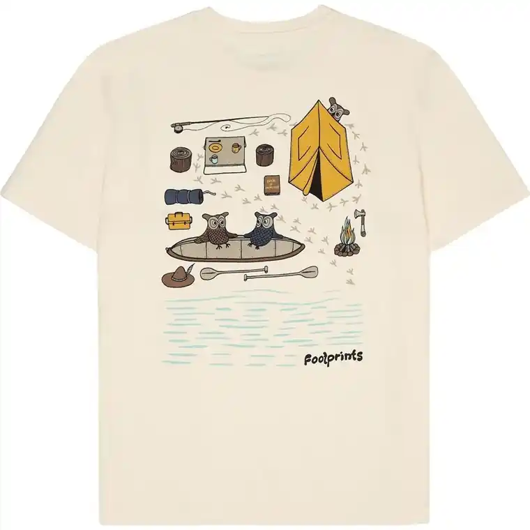 KnowledgeCotton Apparel Regular Sl Heavy Single Jersey Printed T Egret Snabb frakt