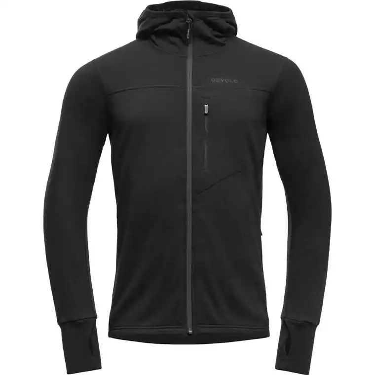 Devold Explorer Merino Hooded Jkt Man Black Köp online