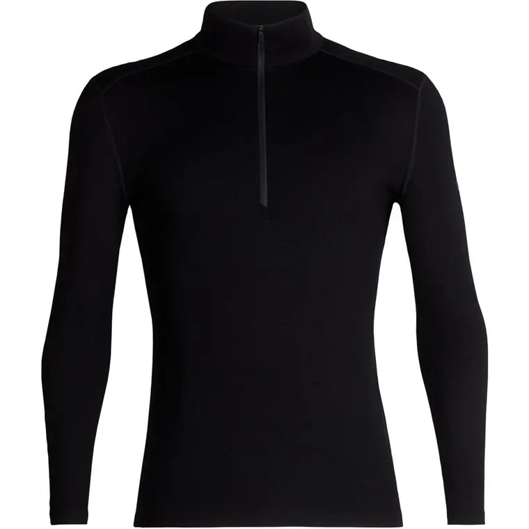 Icebreaker Men Merino 260 Tech LS Half Zip Black Trygg betalning