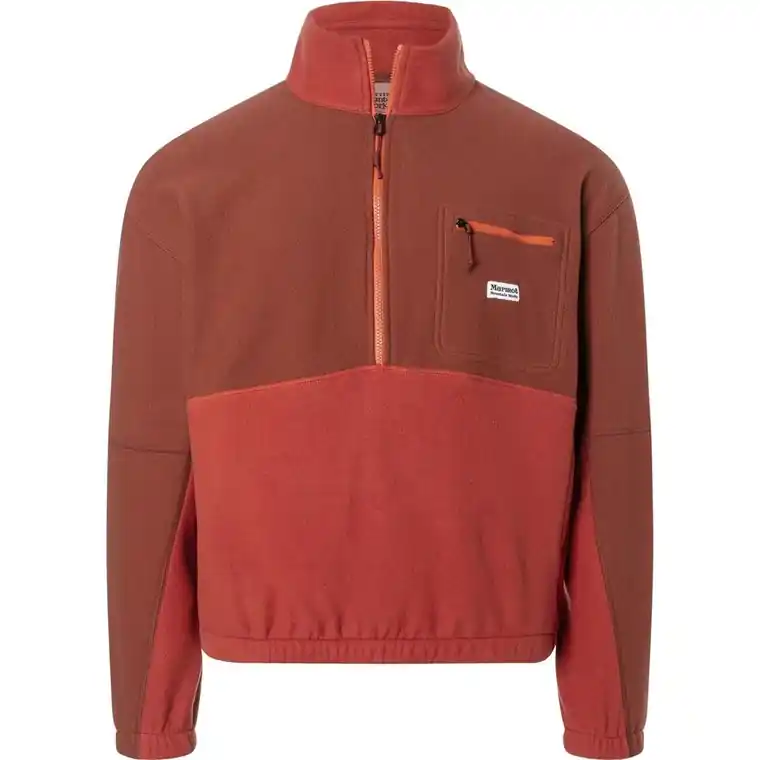 Reapris Marmot Retro Rocklin 1/2 Zip Pecan/Sumac