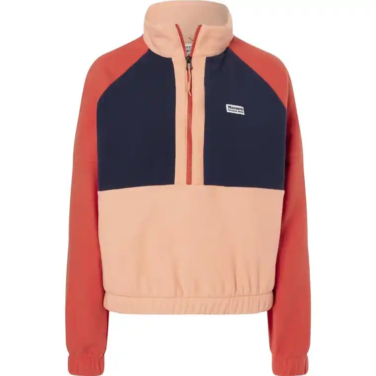 Marmot Wm's Retro Rocklin 1/2 Zip Fresh Apricot/Arctic Navy/Ginger Bl Nyhet