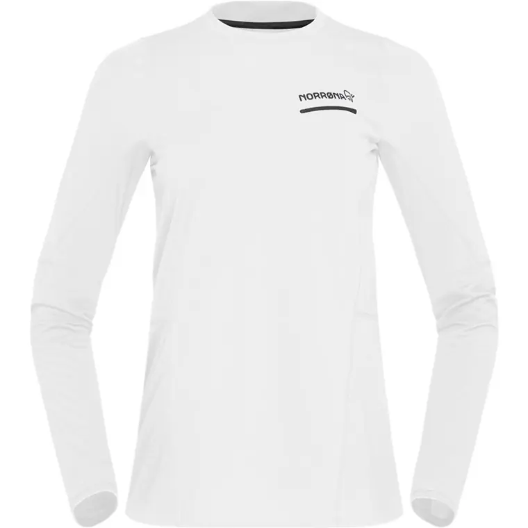 Begränsad tid Norrøna Senja Equaliser Lightweight Long Sleeve Snow White