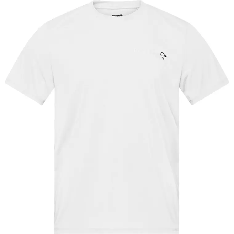 Norrøna femund tech T-shirt M's Snow White Rabatt