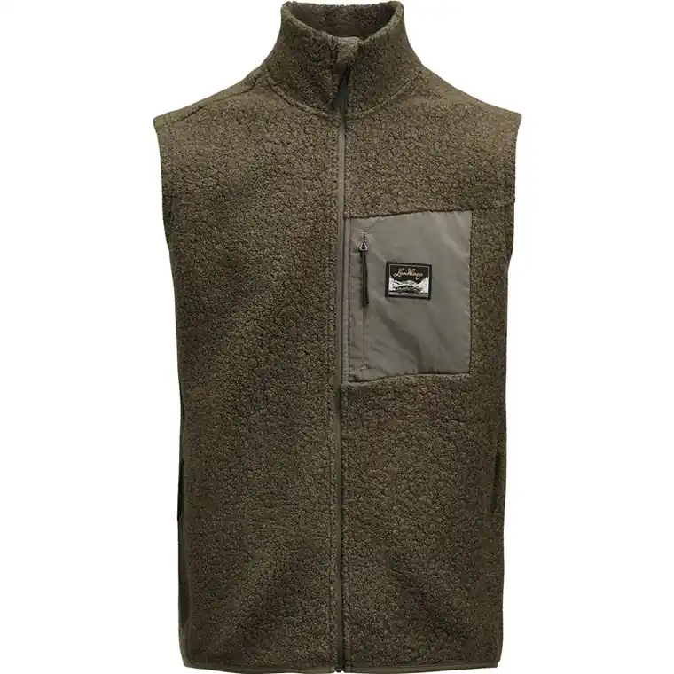 Snabb leverans Lundhags Flok Wool Ms Pile Vest Forest Green
