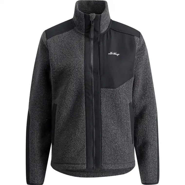 Lundhags Saruk Wool Pile Mid Full Zip W Charcoal risnedsättning