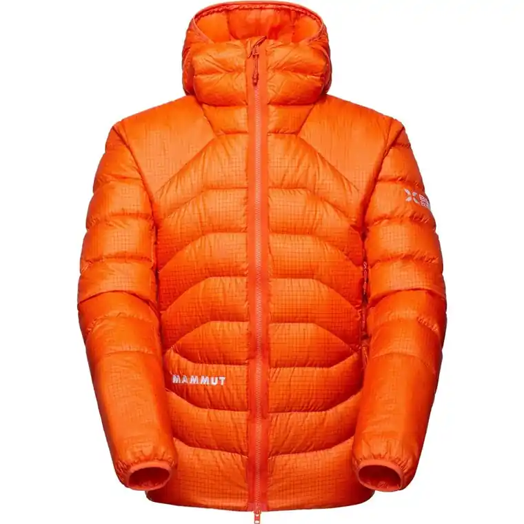 Begränsat antal Mammut Eiger Nordwand Light Down IN Hooded Jack Eiger Orange