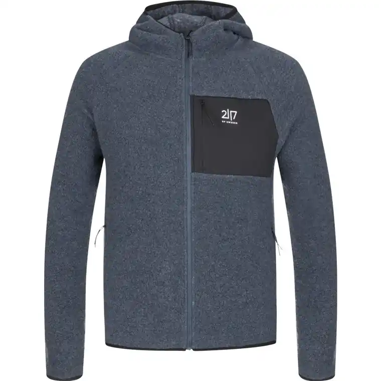 2117 of Sweden Skord Pile Hoodie H Midnight Fynd