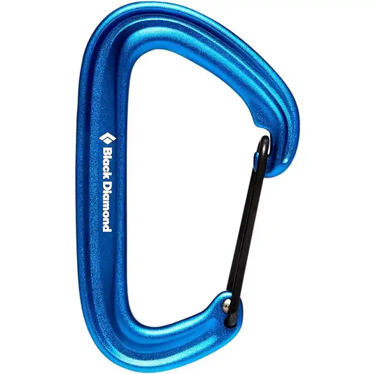 Begränsat antal Black Diamond Litewire Carabiner Blue
