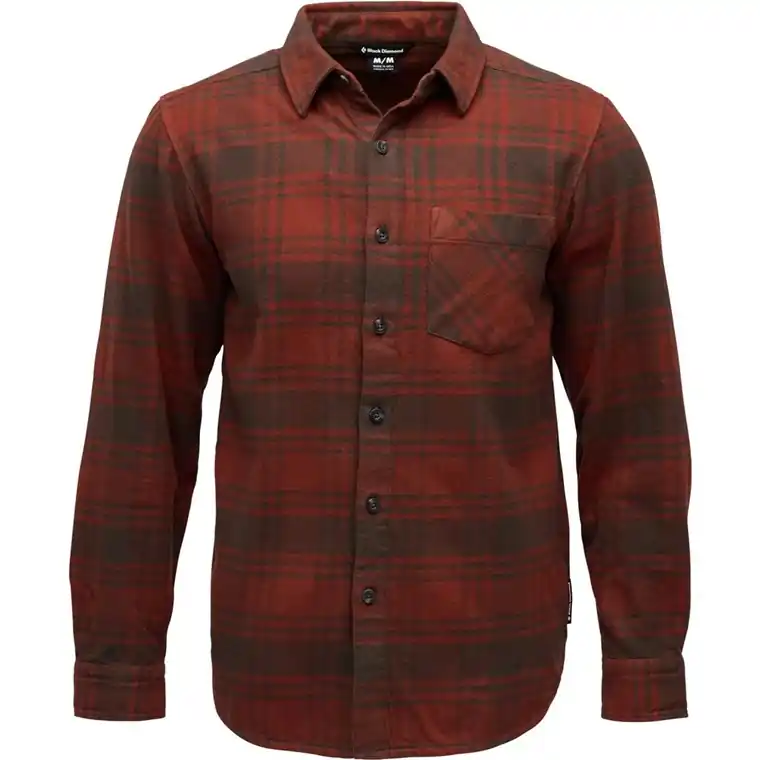 Kampanj Black Diamond M Project Flannel Basalt-Iron Red Plaid