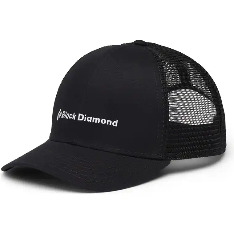 Black Diamond Bd Trucker Hat Black-Black-Bd Wordmark Kampanj