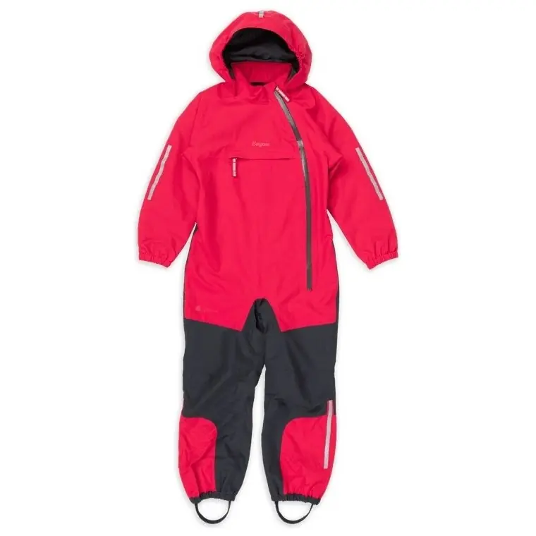 Bergans Lilletind Kids Coverall Alpine Rose/Dark Shadow Grey Rea