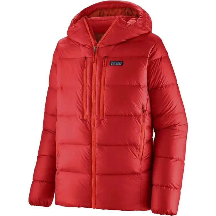 Billig Patagonia M's Fitz Roy Down Hoody Amanita Red