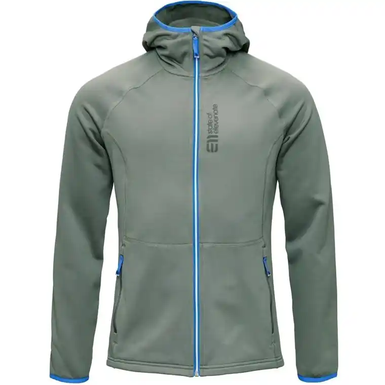 Kundfavorit Elevenate Men's Skiers Fleece Hood Gray Green