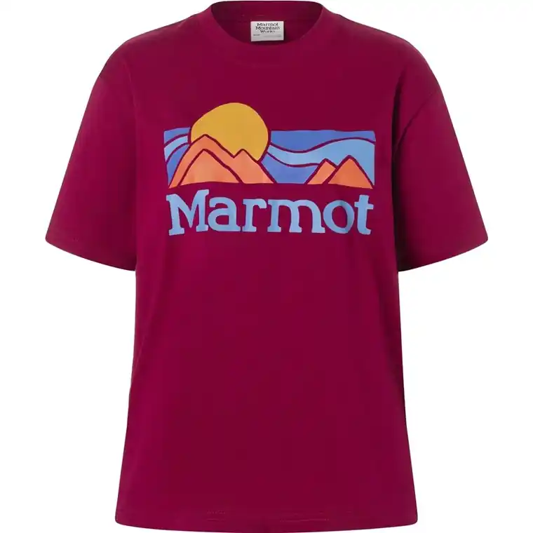 Handla nu Marmot Wm's Coastal Tee SS Red Mulberry