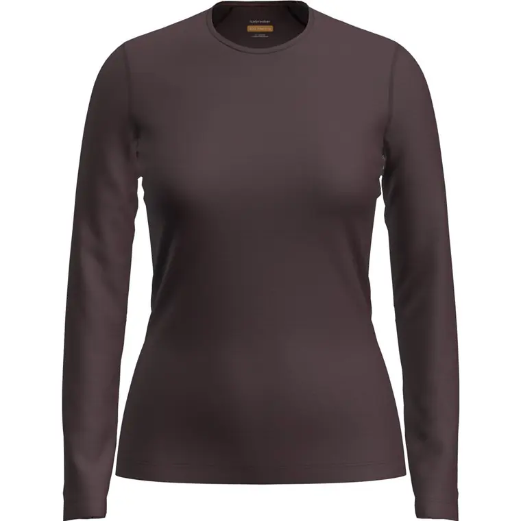 Icebreaker Women Merino 200 Oasis LS Crewe Java Extra rabatt