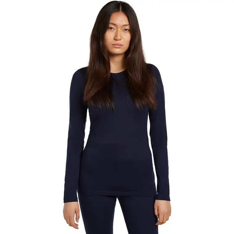 Icebreaker Women Merino 200 Oasis LS Crewe Midnight Navy Populärt val