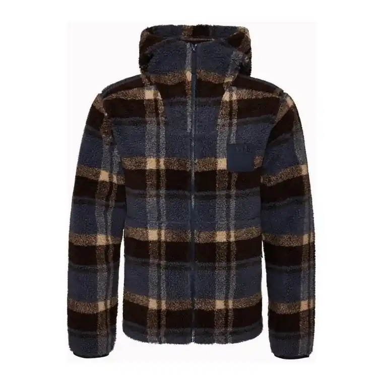 Endast denna vecka Varg M Funäs Pile Hood Earthy Blue Check