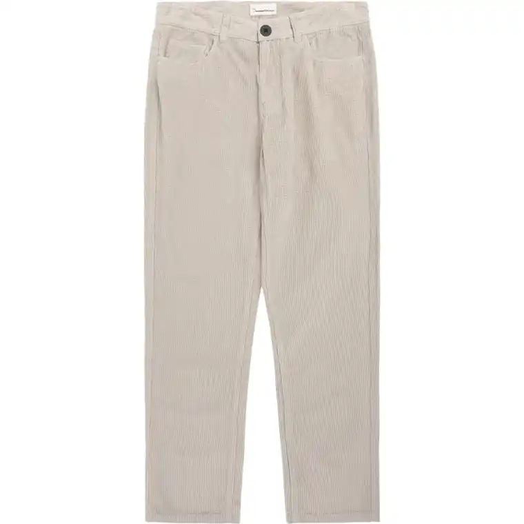 KnowledgeCotton Apparel Organic Cotton Chuck 5-pocket Corduroy P Light Feather Gray Endast idag