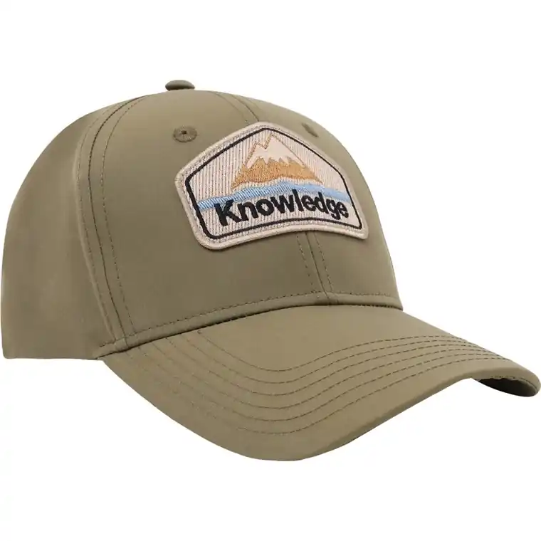 KnowledgeCotton Apparel Vent 200 Canvas Classic Cap GOTS Burned Olive Kampanj