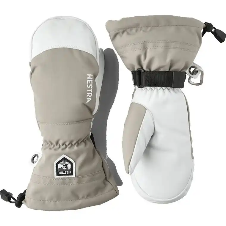 Hestra Army Leather Heli Ski Mitt Khaki Handla nu
