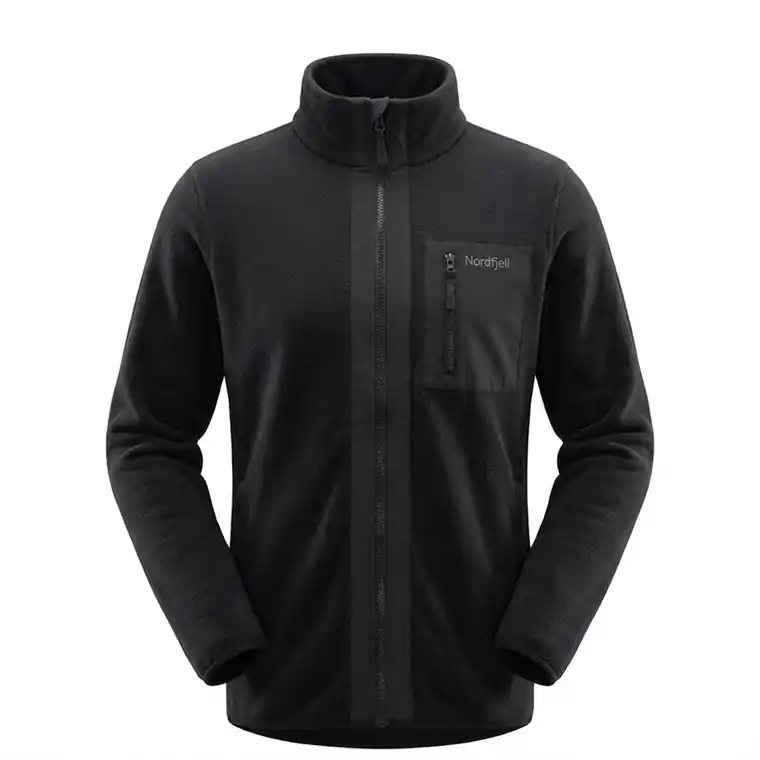 Nordfjell The FZ Fleece Jacket Men Black Kampanjpris