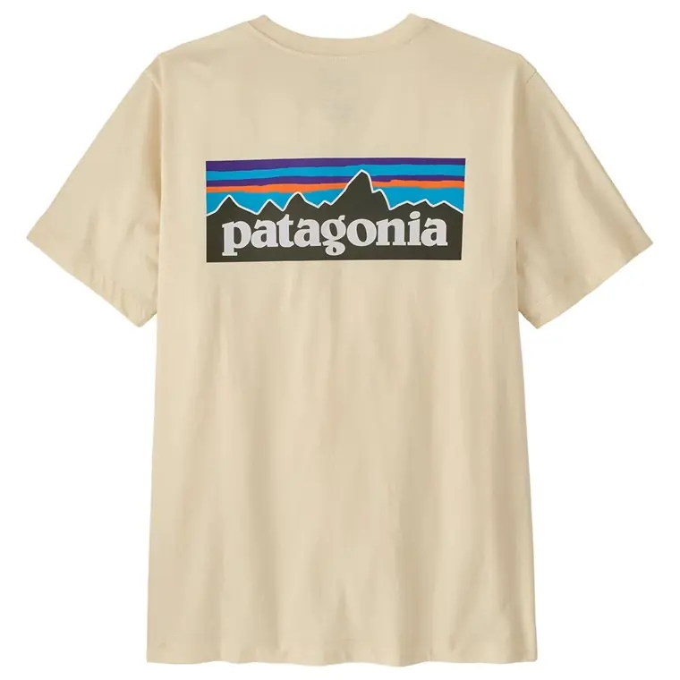 Trygg betalning Patagonia M's P-6 Logo T-Shirt Undyed Natural