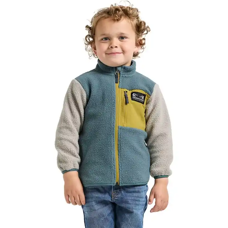 Didriksons Anten Kids Fullzip Factory Blue Kampanj