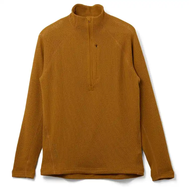 Houdini M's Pace Flow Half Zip Greenish Gold Populär