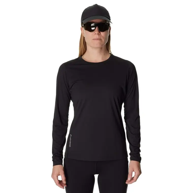 Houdini W's Pace Air LS Tee True Black Sista chansen