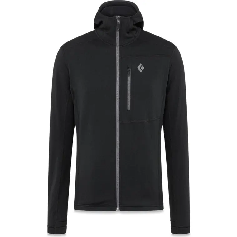 Black Diamond Coefficient Fleece Hoody Men Black Sänkt pris