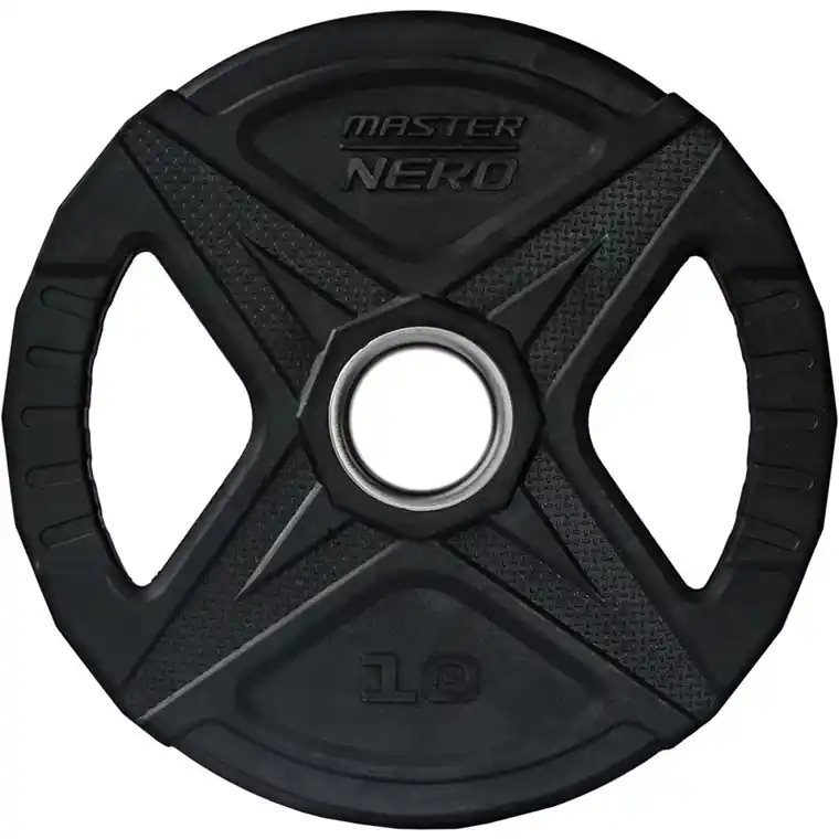 Trygg betalning Master Fitness Nero Rubber Plate, Viktskivor gummerade