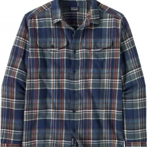 Patagonia Men's Fjord Flannel Shirt Adventurer/New Navy Billigare