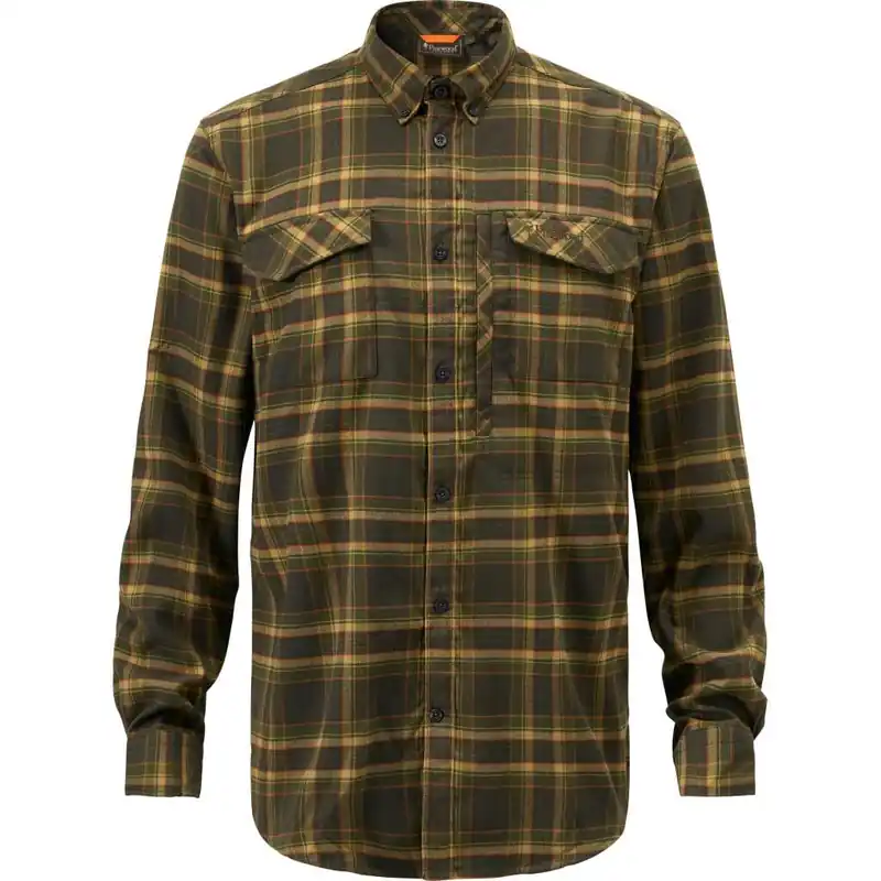 Billig Pinewood Men's Abisko Hiking Flanell Shirt Moss Green