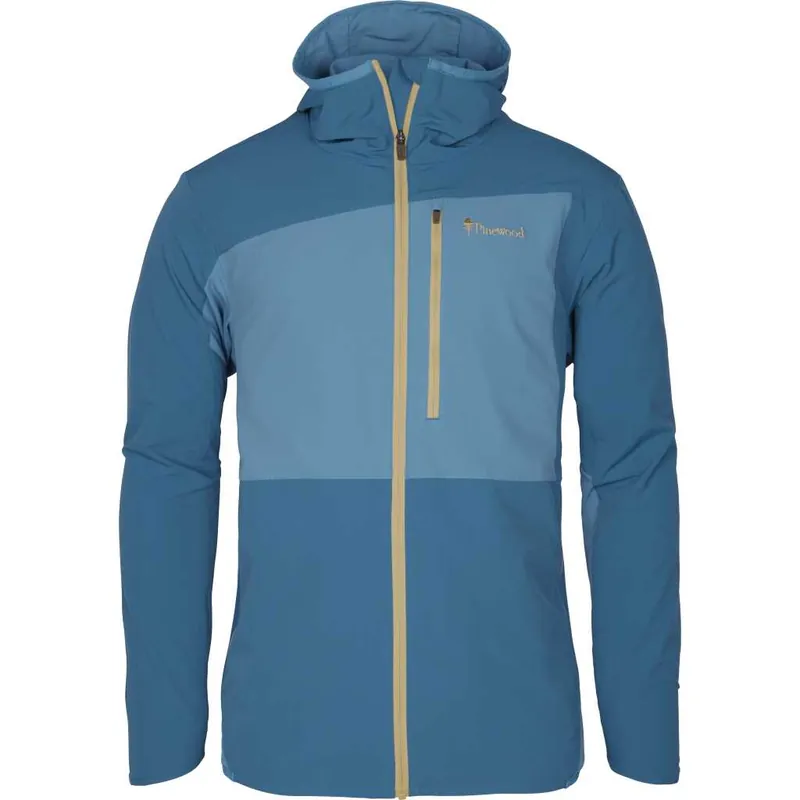 Fri frakt Pinewood Men's Abisko Light Stretch Jacket Azurblue/Dark Azurblue