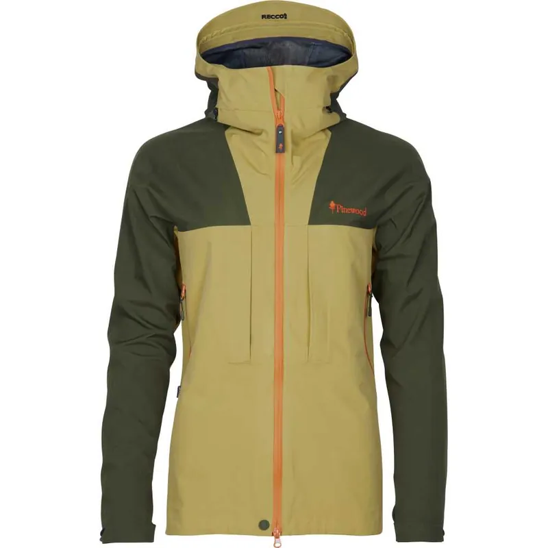 Pinewood Women's Abisko Trekking 3-Layer Jacket Goldenhay/Mossgreen Säker betalning