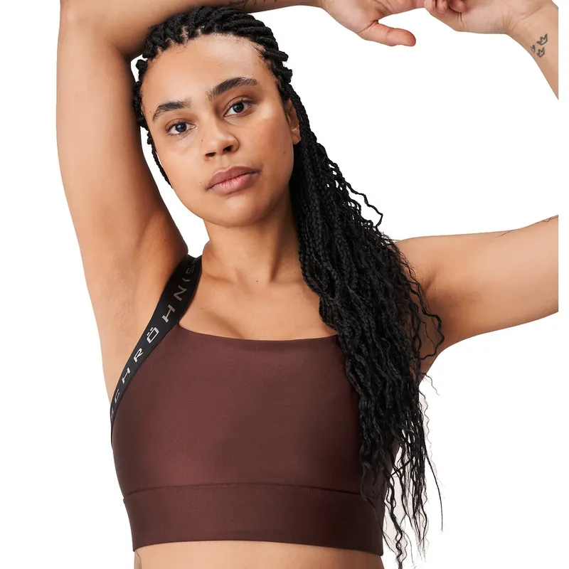 Beställ nu Röhnisch Shiny Kay Sports Bra Bitter Brown