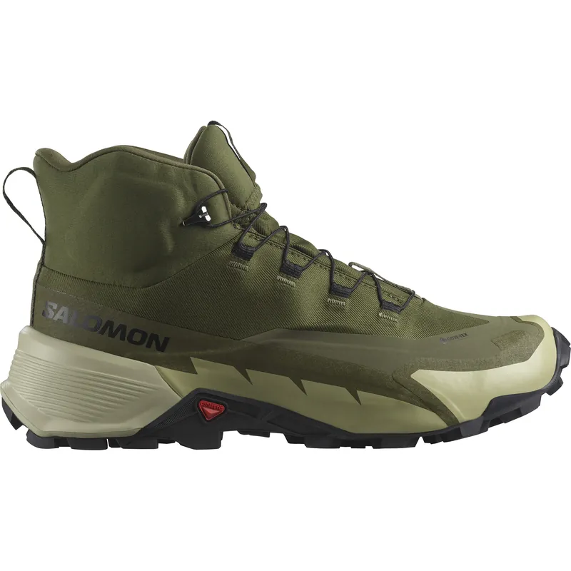 Sänkt pris Salomon Men's Cross Hike 2 Mid GORE-TEX Olive Night/Moss Gray/Black