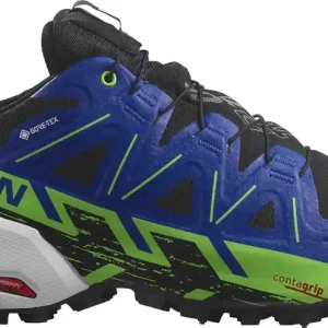 Begränsat antal Salomon Unisex Spikecross 6 GORE-TEX Black/Surf The Web/Green Gecko