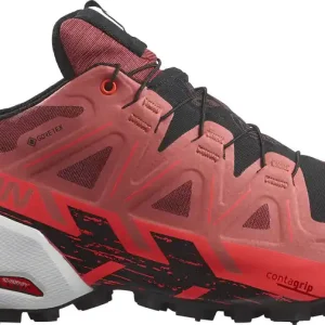 Endast denna vecka Salomon Unisex Spikecross 6 GORE-TEX Cow Hide/Black/Fiery Coral