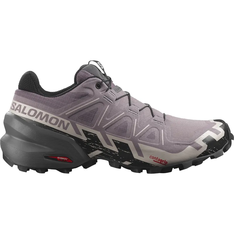 Salomon Women's Speedcross 6 Wide Moonscape/Black/Ashes Of Roses Premium