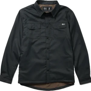 Salty Crew Men's Fathom Ls Tech Shacket Charcoal Lågt pris