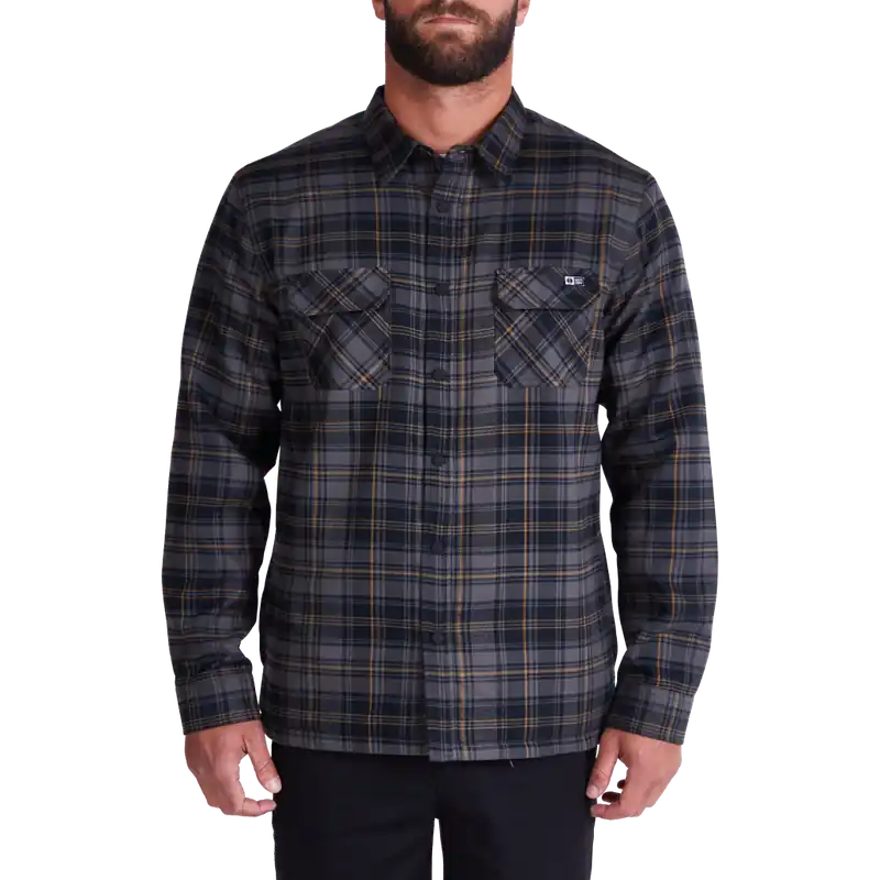 Outlet Salty Crew Men's Shipyard Tech Shacket Black