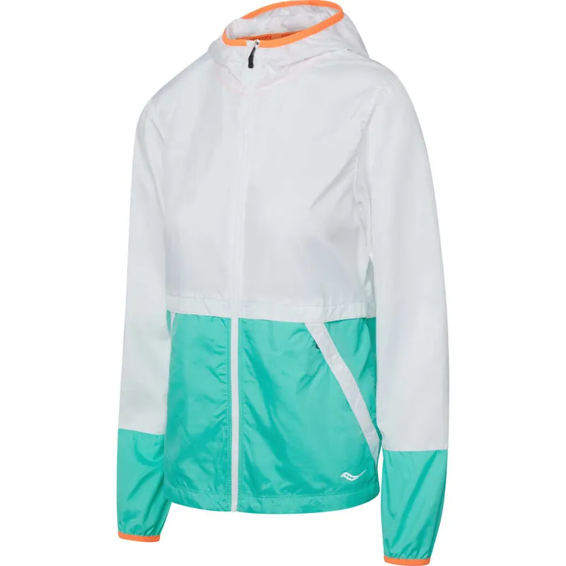 Saucony Women's Packaway Jacket White Sänkt pris