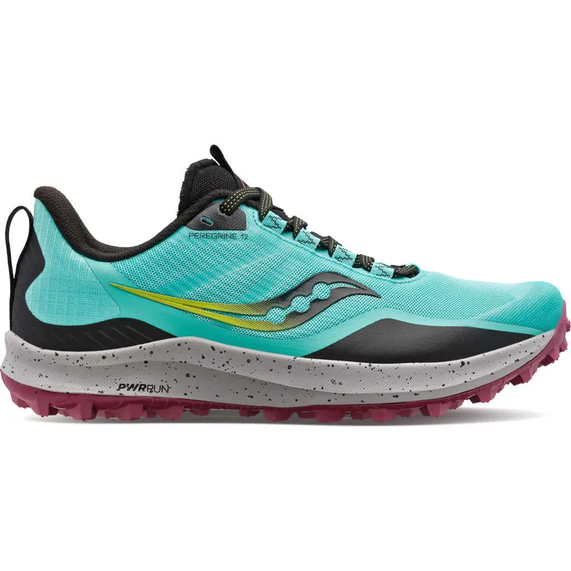 Billigare Saucony Women's Peregrine 12 Cool Mint/Acid