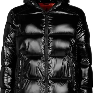 Erbjudande Save the Duck Men's Animal Free Hooded Puffer Jacket Edgard Black