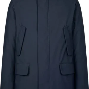Save the Duck Men's Hooded Parka Wilson Blue Black Snabb leverans